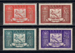 Monaco - YV PA 15 à 18 N** MNH Luxe Complete Cote 13 Euros - Poste Aérienne