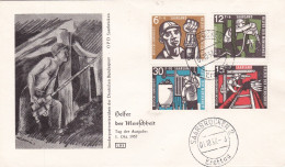 Saarland 1957 Michel 404-07 FDC - FDC