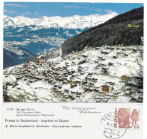 SUISSE 1984 St Luc 1652m Val D'Anniviers Valais Rawil_Rohrbachstein_Wildstrubel_HELVETIA 50_CPM-TTB - Saint-Luc