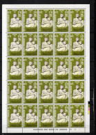 Nlles HEBRIDES  N° 421 à 423  PLANCHES DE VINGT CINQ TIMBRES  NEUFS SANS CHARNIERE  COTE  125.00€    NOEL SCULPTURE - Ungebraucht