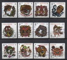 FRANCE 2014 ASTROLOGICAL MAGIC SIGNS COMPLETE SET USED RARE - Used Stamps