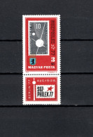 Hungary 1977 Space, Sozphilex 77 Berlin Stamp With Label MNH - Europe