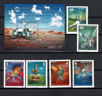 Hungary 1977 Space Research Set Of 6 + S/s MNH - Europe