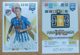 AC - 93 MARCOS LLORENTE  CLUB ATLETICO DE MADRID  PANINI FIFA 365 2020 ADRENALYN TRADING CARD - Trading-Karten