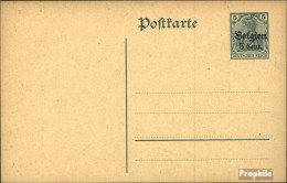 Dt. Landespost In Belgien P6 Amtliche Postkarte Gebraucht 1916 Germania Mit Aufdruck - Autres & Non Classés