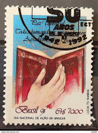 C 1767 Brazil Stamp Thanksgiving Day Bible Religion 1991 Circulated 1 - Used Stamps