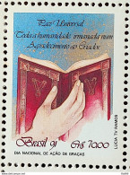 C 1767 Brazil Stamp Thanksgiving Day Bible Religion 1991 - Ungebraucht