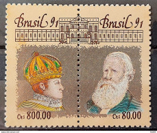 C 1768 Brazil Stamp 150 Years Old Pedro Brasiliana Philately Postal Service 1991 - Unused Stamps