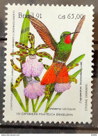 C 1757 Brazil Stamp BRAPEX Hummingbird Orchid Philately Postal Service 1991 - Ongebruikt
