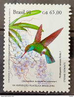 C 1756 Brazil Stamp BRAPEX Hummingbird Orchid Philately Postal Service 1991 - Unused Stamps