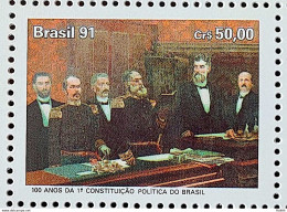 C 1751 Brazil Stamp 100 Years Constituting Political Policy 1991 - Nuovi