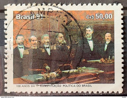 C 1751 Brazil Stamp 100 Years Constituting Political Policy 1991 Circulated 3 - Oblitérés