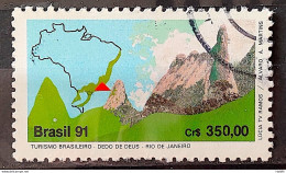 C 1743 Brazil Stamp Turismo Finger Of God Map 1991 Circulated 3 - Usati