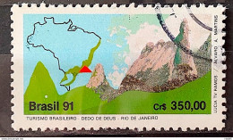 C 1743 Brazil Stamp Turismo Finger Of God Map 1991 Circulated 2 - Usati