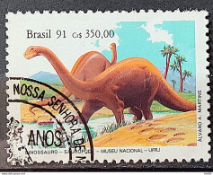 C 1740 Brazil Stamp National Museum Dinosaur Sauropode 1991 Circulated 2 - Usati