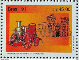 C 1741 Brazil Stamp Firefighter Body Military Carriage 1991 - Unused Stamps