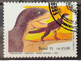 C 1739 Brazil Stamp National Museum Dinosaur Teropode 1991 Circulated 3 - Used Stamps