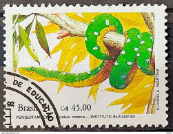 C 1738 Brazil Stamp Butantan Institute Snake Periquitamboia 1991 Circulated 7 - Usati