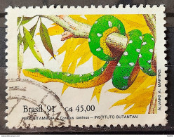 C 1738 Brazil Stamp Butantan Institute Snake Periquitamboia 1991 Circulated 8 - Oblitérés