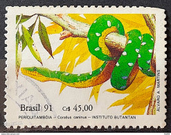 C 1738 Brazil Stamp Butantan Institute Snake Periquitamboia 1991 Circulated 1 - Gebraucht