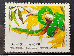 C 1738 Brazil Stamp Butantan Institute Snake Periquitamboia 1991 - Unused Stamps