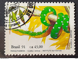 C 1738 Brazil Stamp Butantan Institute Snake Periquitamboia 1991 Circulated 2 - Usados