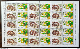 C 1737 Brazil Stamp Butantan Institute Snake Jararaca Periquitamboia 1991 Sheet - Nuevos