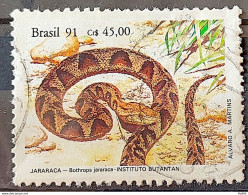 C 1737 Brazil Stamp Butantan Institute Snake Jararaca 1991 Circulated 6 - Usati