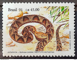C 1737 Brazil Stamp Butantan Institute Snake Jararaca 1991 - Ongebruikt