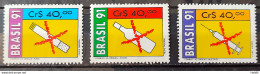 C 1730 Brazil Stamp Fighting Drug Health Cigarette Drugs 1991 Block Of 4 - Nuevos