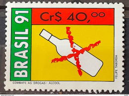 C 1731 Brazil Stamp Fighting Drugs Health Drink Alcohol 1991 - Nuevos