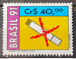 C 1730 Brazil Stamp Fighting Drugs Health Cigarette 1991 - Ongebruikt