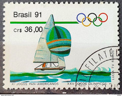 C 1727 Brazil Stamp Pan American Games Havana Cuba Olympics From Barcelona Candle 1991 Circulated 1 - Oblitérés