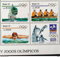 C 1727 Brazil Stamp Pan American Games Havana Cuba Olympics From Barcelona Candle 1991 Block Of 4 Vinheta Jogos Olimpico - Nuevos