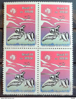 C 1725 Brazil Stamp President Collor Antarctica Penguin Seal 1991 Block Of 4 - Nuovi