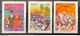 C 1722 Brazil Stamp Carnival Music Olinda Salvador Rio De Janeiro 1991 Block Of 4 - Ongebruikt
