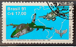 C 1721 Brazil Stamp 50 Years Ministry Of Military Aircraft Airplane 1991 Circulated 1 - Usados