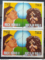 C 1719 Brazil Stamp Rock In Rio Music Cazuza Raul Seixas 1991 Block Of 4 - Ungebraucht