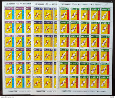 C 1730 Brazil Stamp Fighting Drug Health Cigarette Drugs 1991 Sheet Block Of 4 - Unused Stamps