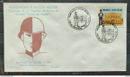 Brazil Envelope FDC PVT FIL 029 1991 Military Police CBC SP - FDC