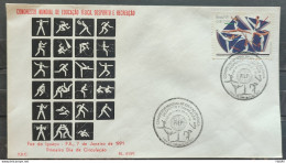 Brazil Envelope FDC PVT FIL 001 1991 World Congress Of Physical Education CBC PR - FDC