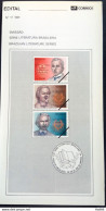 Brazil Brochure Edital 1991 18 National Eucharist Congress Pope Religion Without Stamp - Brieven En Documenten