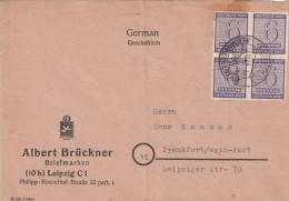 Allemagne Zone Soviétique Lettre Leipzig 1946 - Covers & Documents