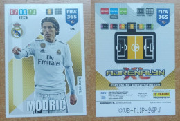 AC - 128 LUKA MODRIC  REAL MADRID CF  PANINI FIFA 365 2020 ADRENALYN TRADING CARD - Tarjetas