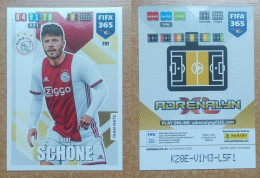 AC - 292 LASSE SCHONE  AFC AJAX  PANINI FIFA 365 2020 ADRENALYN TRADING CARD - Trading Cards