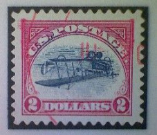United States, Scott #4806a, Used(o), 2013, Inverted Jenny, Single, $2, Blue, Black, And Red - Used Stamps