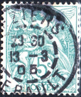 FRANCIA, FRANCE, TIPO “BLANC”, 5 C., 1925, FRANCOBOLLI USATI Yt:FR 111, Scott:FR 113 - Gebruikt