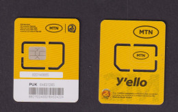 SOUTH SUDAN - MTN Y'ello Unused Chip SIM Phonecard - Sudan