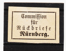 HOD211 B A Y E R N Commision Für RETOURBRIEFE Nürnberg SIEHE ABBILDUNG - Andere & Zonder Classificatie