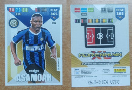 AC - 235 KWADWO ASAMOAH  FC INTERNAZIONALE MILANO  PANINI FIFA 365 2020 ADRENALYN TRADING CARD - Trading-Karten